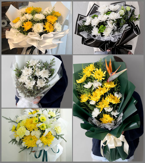 广东汕头市潮南区井都镇凤光村白事花束代送